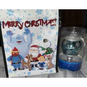 SeaWorld Limited Edition Exclusive Glass Snowflake Ball Christmas Ornament W/Bag